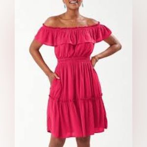 Tommy Bahama Off The Shoulder Dress.  Size Small